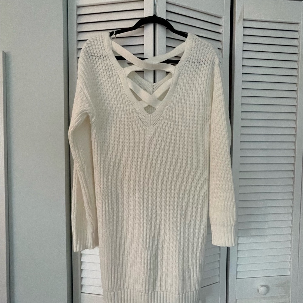 Brand New sweater dress in white